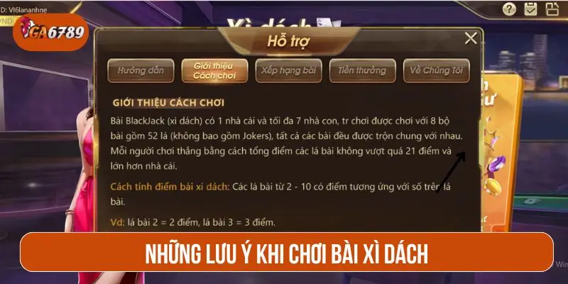 Những lưu ý khi chơi Xì Dách