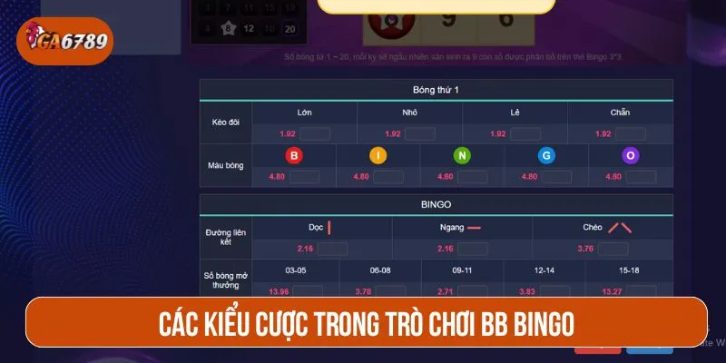 Các kiểu cược phổ biến nhất